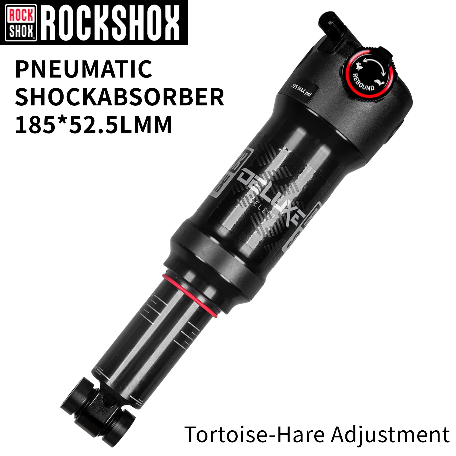 Задний амортизатор Sram ROCKSHOX Deluxe для горных велосипедов, пневматический, 185x52.5 мм, Trunnion, для MTB Softtail