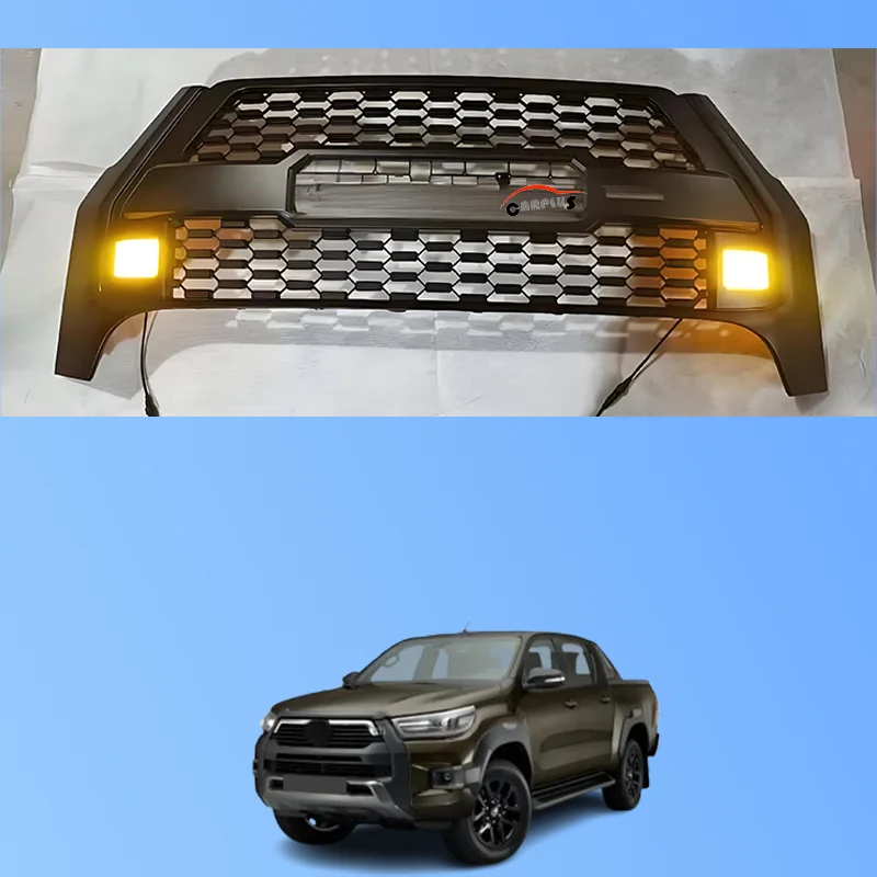 

Front Bumper Grille Body Kit for Hilux Rocco 2022 Car Grill Parts Exterior Accessories Front Grill