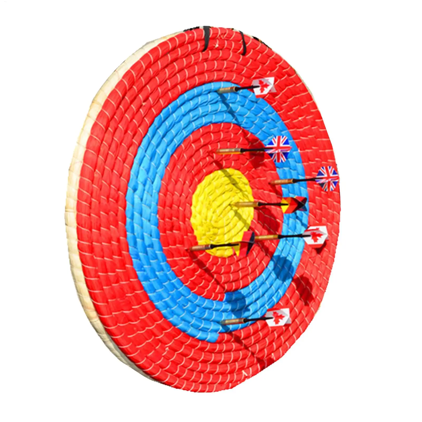 40cm 1/2 layer 4 Rings StrawArchery Target Handmade Bow Target Bow Arrow Target for Recurve Bow Longbow or Compound Bow