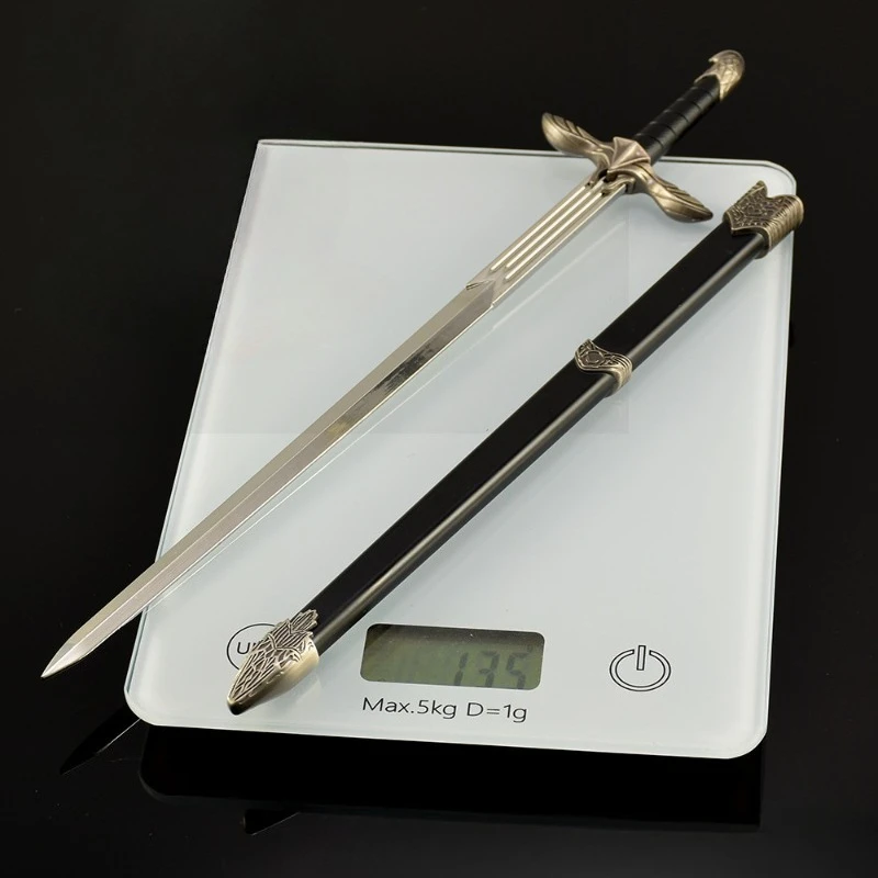 Assassin's Creed 30 cm/11.8in Metalen Zwaarden Model Rekwisieten Samurai Wapen Katana Cosplay Game Randapparatuur Vriendje Gift Outdoor speelgoed