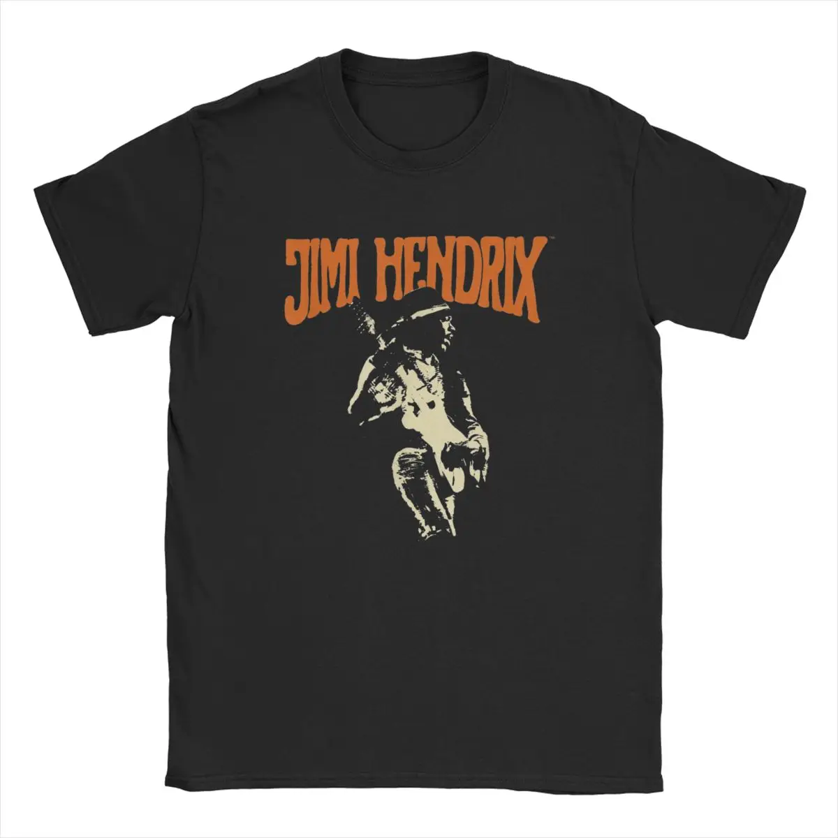 Camiseta de manga corta para hombre, estilo informal, transpirable y holgada, con diseño retro de la leyenda del rock Jimi Hendrix, éxito del verano 2026
