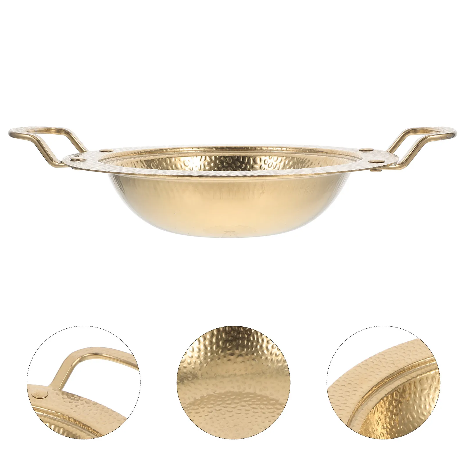 

Stainless Steel Dry Pot Double Handles Nonstick Cooking Pan for Korean Noodle Ramen Stew Soup Small Kitchen Pot Outdoor Cookware