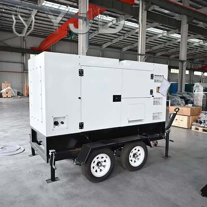 150Kw 150Kva Trailer Type Heavy   Water Cooled Diesel Generator Three Phase for Sale Factory Direct