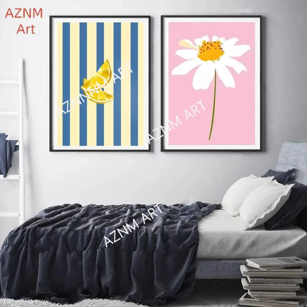1PC Interior Paintings Lemons Wall Art Poster Art Sticker Coffee House Bar Room Wall Decor