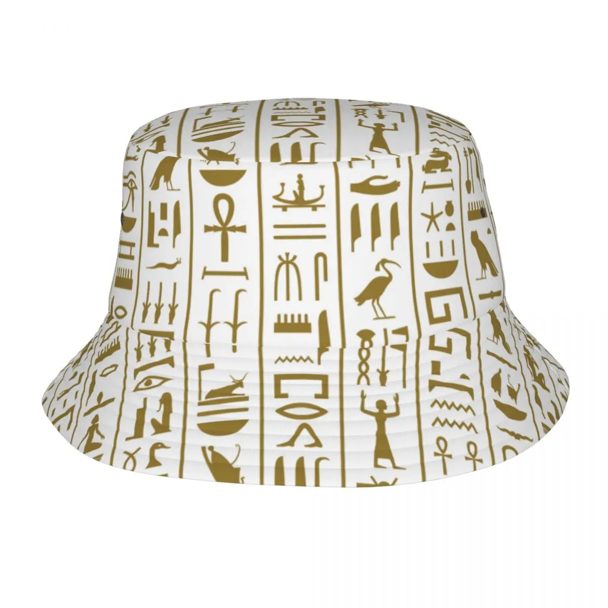 

Ancient Egyptian Hieroglyphs Unisex Casual Sun Hat Bucket Bob Hip Hop Cap Fisherman Panama