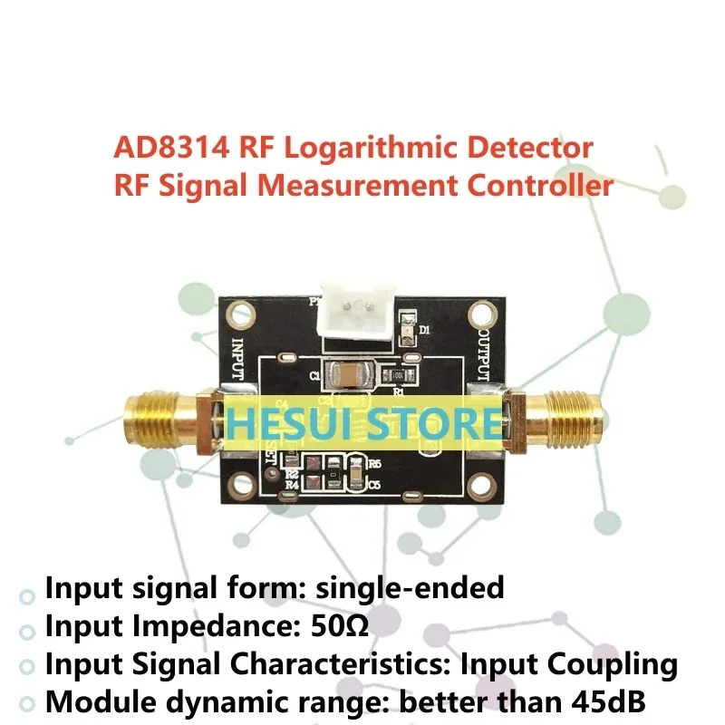 AD8314 module 45dB RF logarithmic detector/controller 100MHz-2.7GHz radio frequency signal