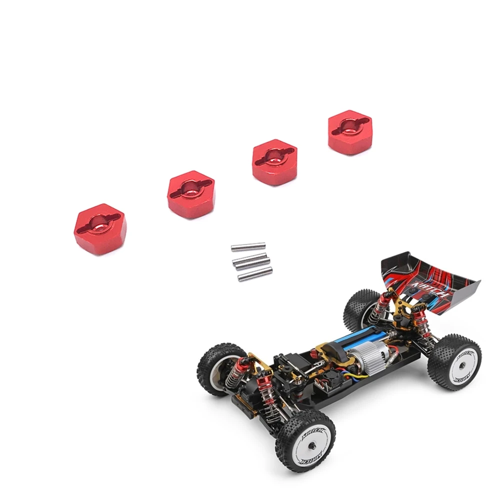 Aluminiumlegierung 12mm Combiner Radnabe Sechskantadapter für 104001   1/10 RC Car Upgrade Teile Zubehör,Silber