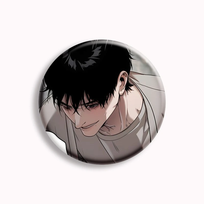 Korean BL Manhwa Ashtray Button Pin Homosexual Manga Neul Yong In-yeop Brooch Cartoon Badge Bag Accessories Fans Collect Gift