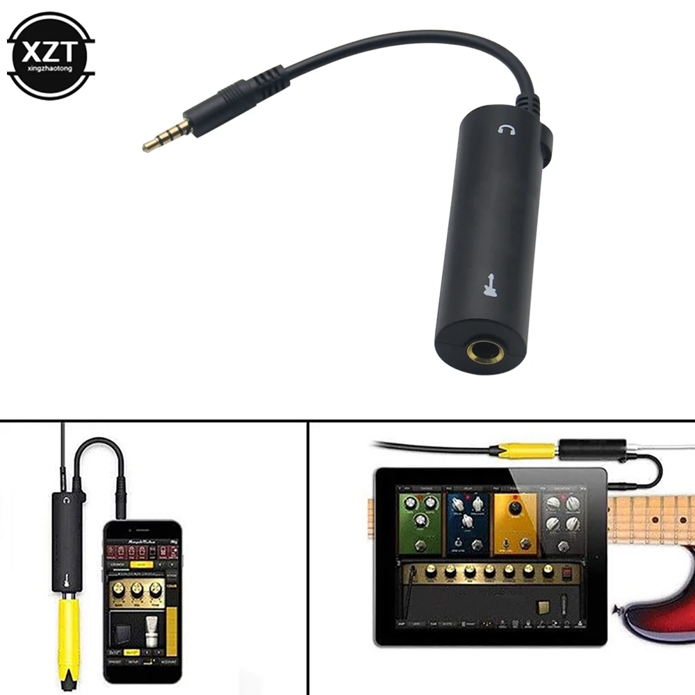 Gitara konwerter interfejsu gitara zastępcza do gitary I-Rig interfejs Audio Tuner gitarowy konwerter linii gitary