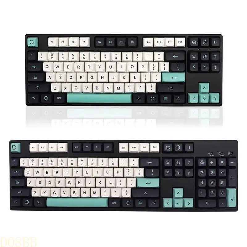 

D08B 127 XDA Profile Клюки Клюки PBT Dye Sublimation Set для механических игровых клавиатур