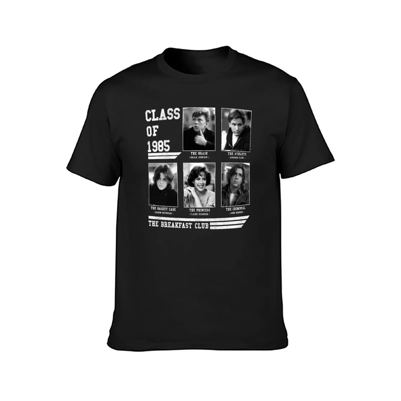 The Breakfast Club - class of 1985 T-Shirt blacks Aesthetic clothing korean fashion clothes for men