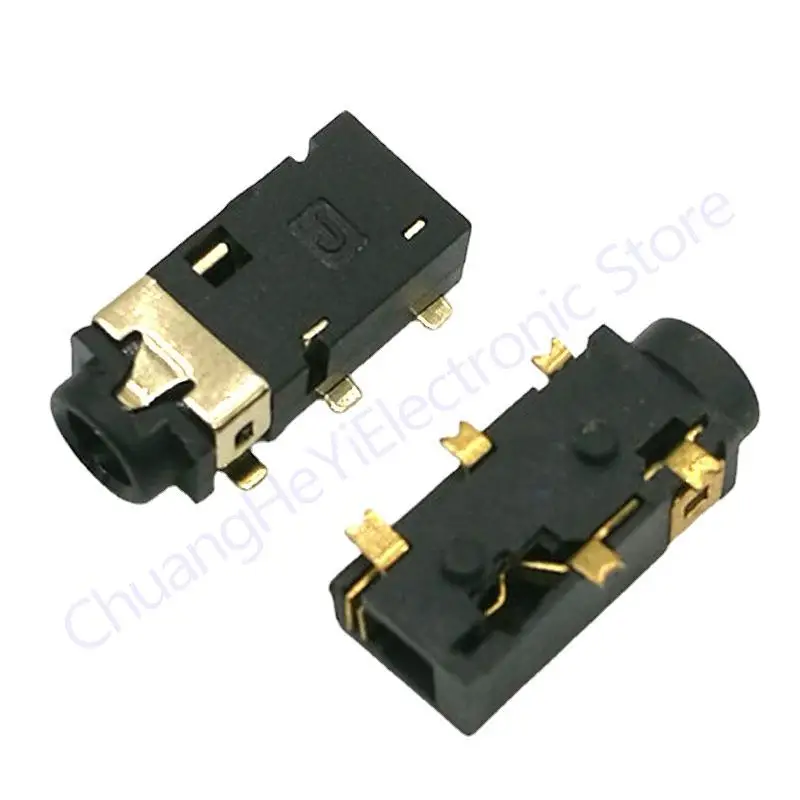 10PCS 2.5MM Female Audio Connector 6 Pin SMT SMD Headphone Jack Socket PJ-242 Gold-plated audio socket PJ242