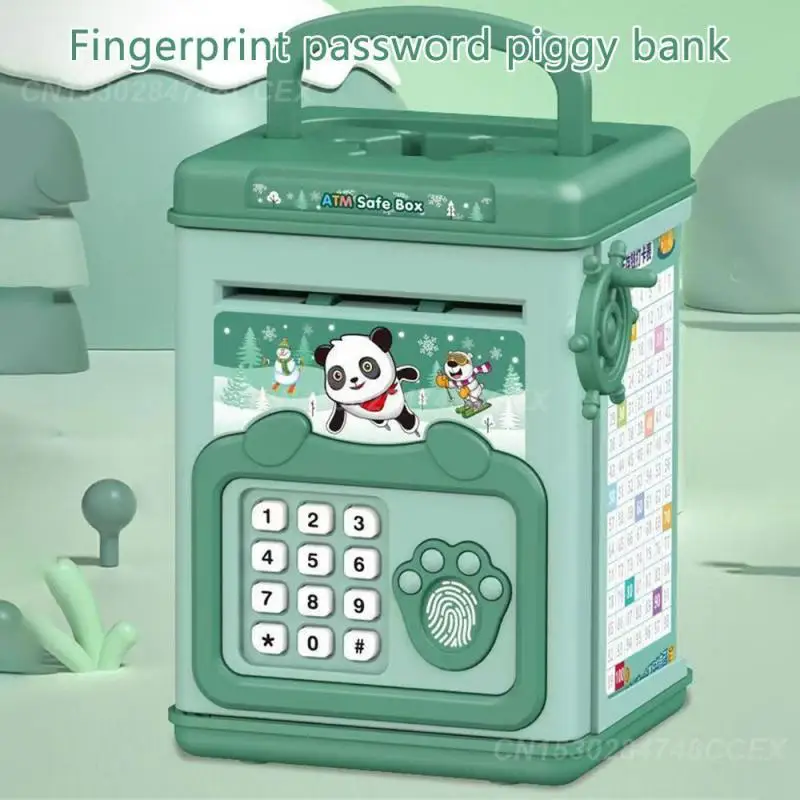 Password Box Automatic Induction Electronics Childrens Smart Piggy Bank Childrens Piggy Bank Electronic Lockbox Popular Toy