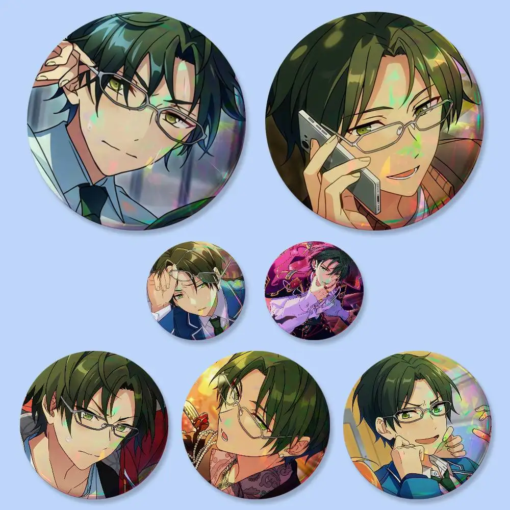 Keito Hasumi Anime Figure Badges 25 32 44 58 75 Mm Round Cosplay Pin Bag Decor Fans Collect Friends Gifts Brooch Souvenir