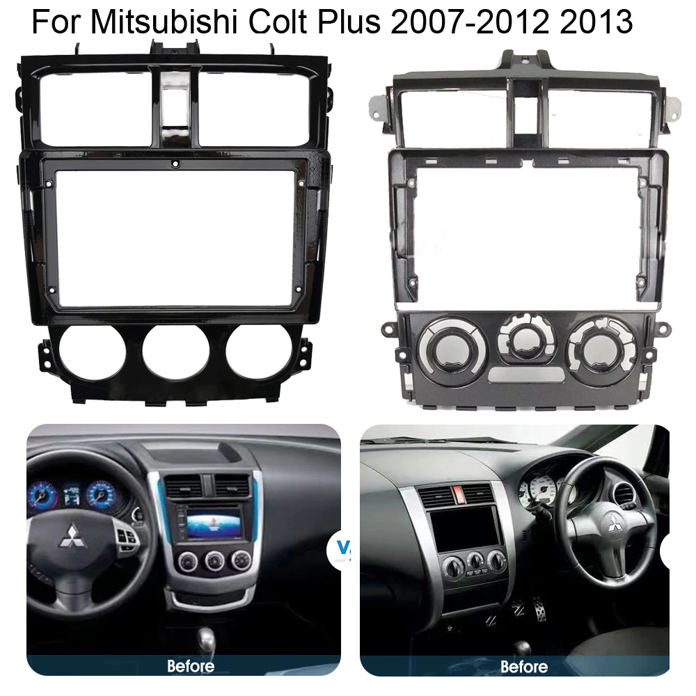 

9inch Car RADIO Frame Fascias For Mitsubishi Colt Plus 2007-2012 2013 Android Big Screen Radio Dask Kit Fascia