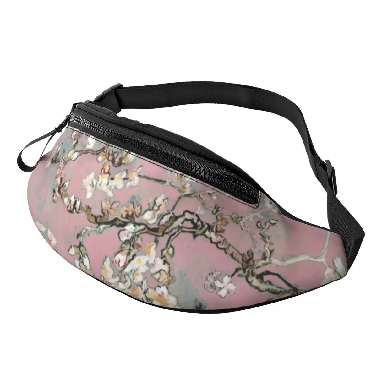 Amandier Blossoms Crossbody Waist Bag, Fanny Pack, Fit for Traveling, Phone, Money Powder, Men and Women, Vincent Van Gogh