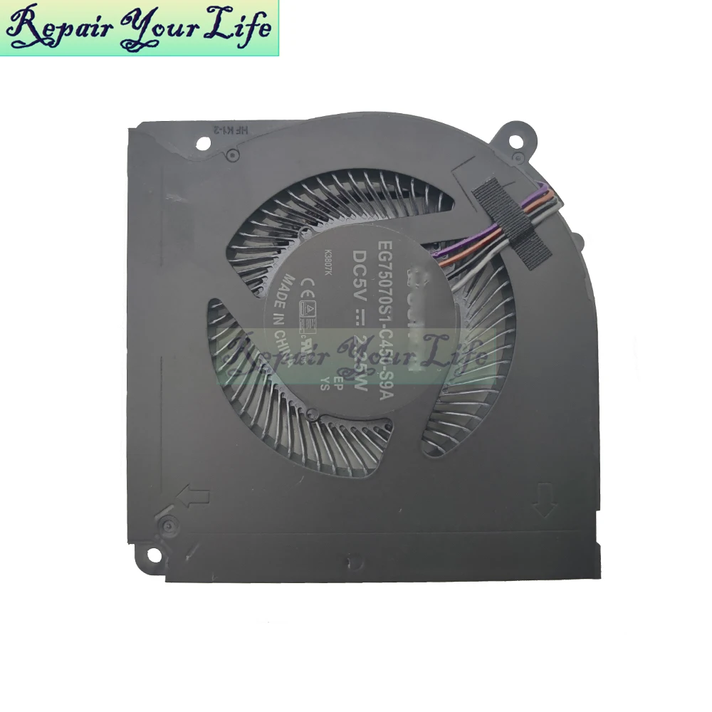 CPU GPU Cooling Fan For Medion Erazer X15803 X15805 X15809 MD61456 MD61497 MD61525 THER7GK5C6-1411 GK5CN6Z Laptop PC Parts Fans
