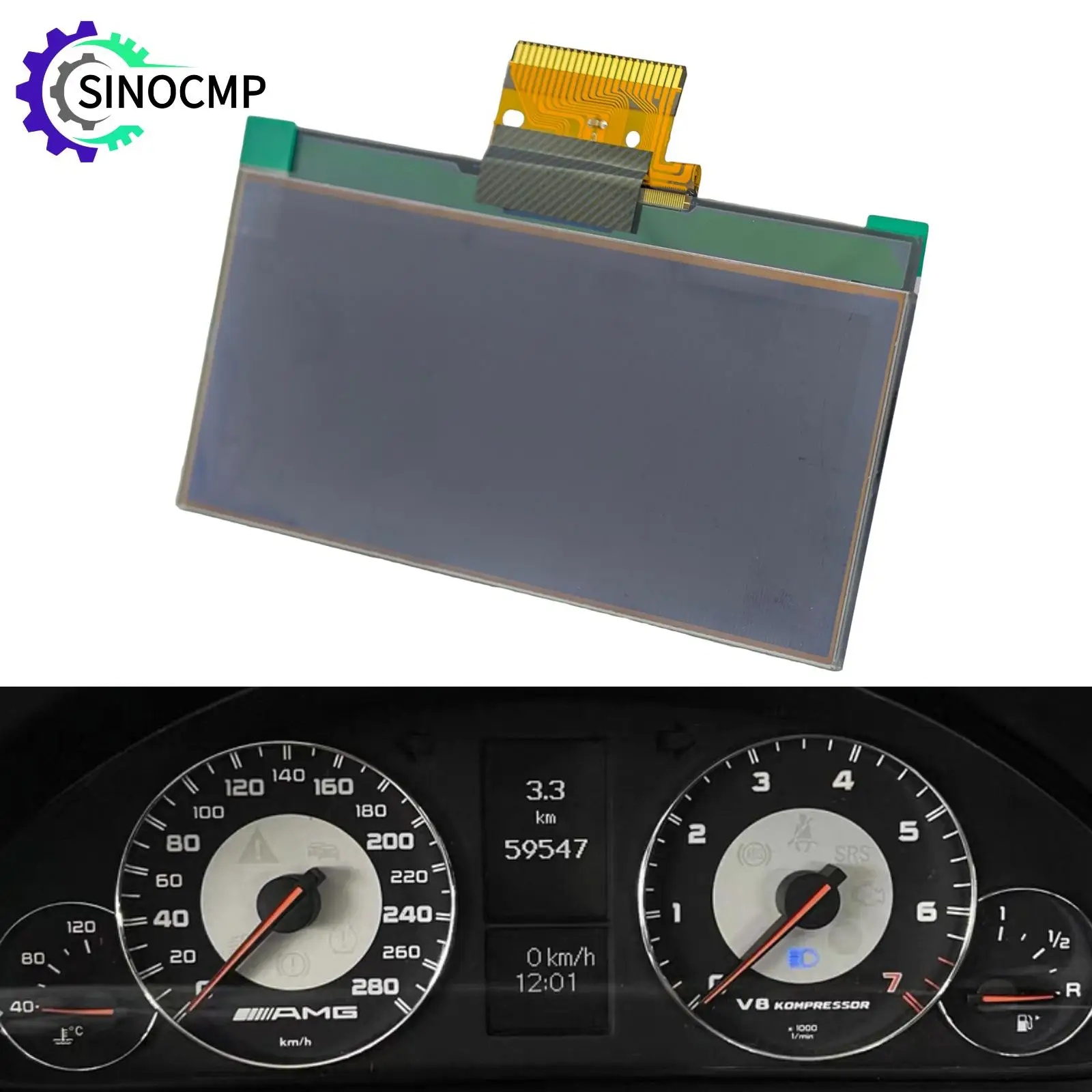 Dashboard LCD Display for Mercedes Benz W203 C-Class 05-07 W463 G-Glass 07-12 Instrument Cluster Screen A2035407347 A2035408747