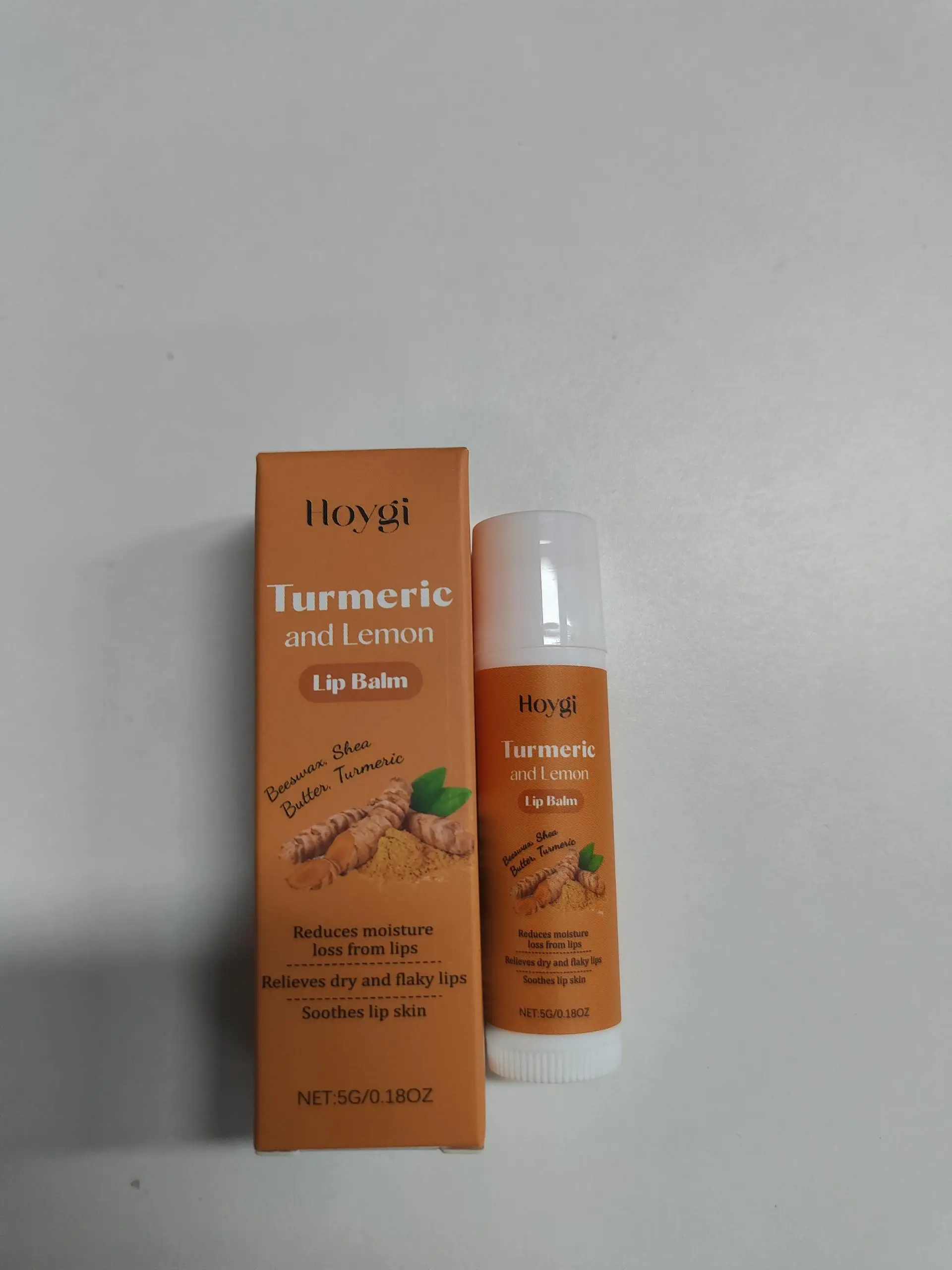 ホイギ ターメリックレモン リップバーム 保湿リップケア 乾燥・荒れ・剥がれやすい唇用 栄養補給・救済