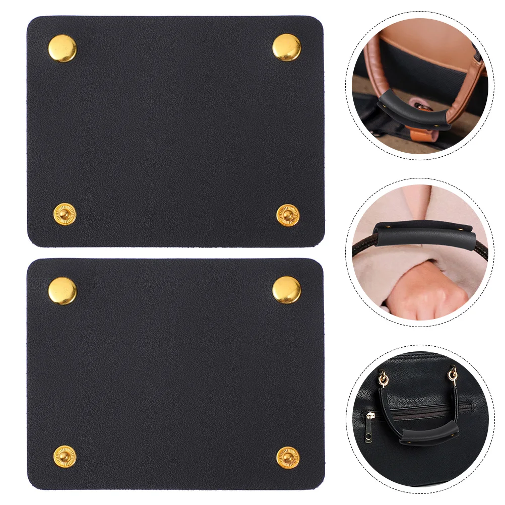 

2Pcs Bag Handle Cover PU Wrap Luggage Protective Sleeve Easy Install for Travel Work Handle Wrap