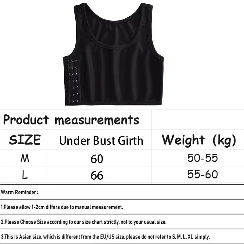 Flat Breast Binder Tomboy Underwear Women Seamless Summer Short Vest Tank Top Shaper Bustier Shpaer Vest
