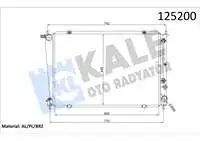 Store code: 2405081AB internal engine radiator STAREX AC / AT clip (1 SIRA AL BRAZING)