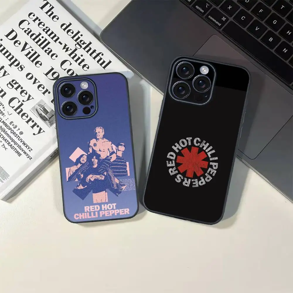 R-rouge Hot Chili Peppers coque de téléphone pour 11 12 13 14 15 16Pro Max mini Plus forte attraction magnétique