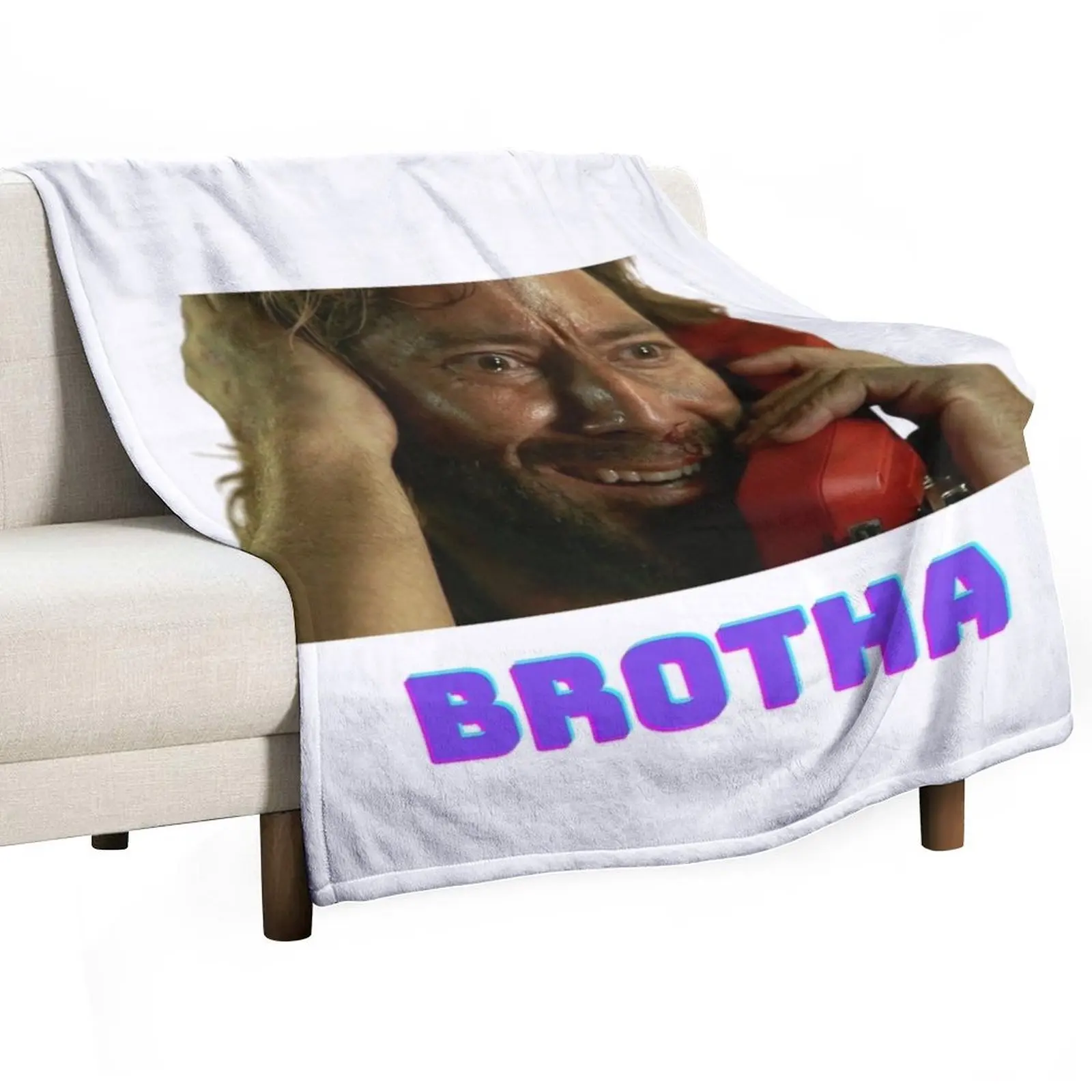 Desmond Hume from TV Show Lost (Brotha) Throw Blanket Heavy Fashion Sofas Blankets