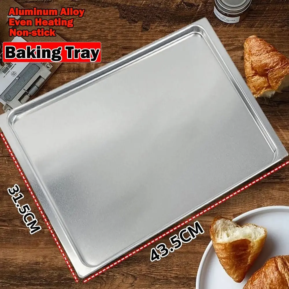 

New 315*435mm Baking Tray Even Heating Non-stick Oven Tray Aluminum Alloy Bread Cake Tray