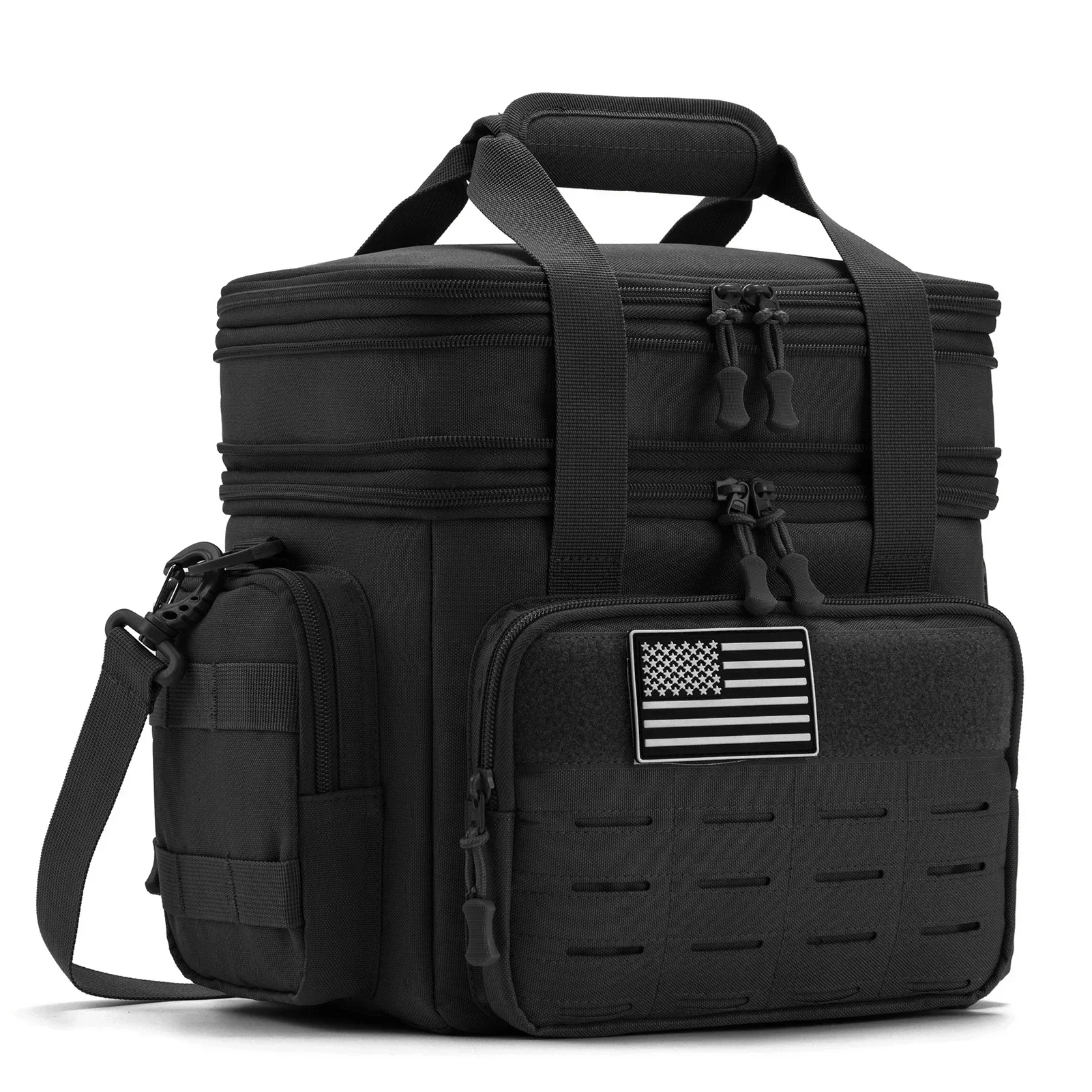 18L Geïsoleerde Koeltas Tactische Lunchbox voor Mannen Uitbreidbaar Werk Camping Outdoor Picknick Zware Lekvrije Thermische Zak