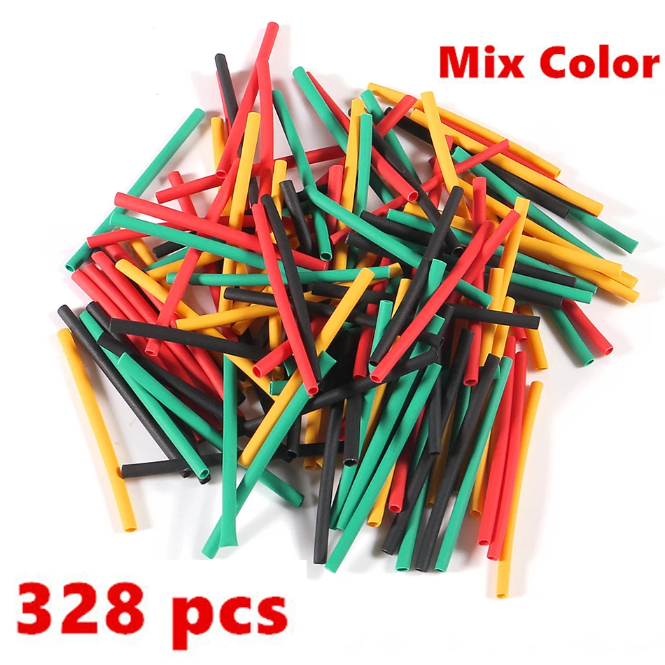 328PCS Thermoresistant Tube Heat Shrink Wrapping Kit Heat shrink tube Assorted Pack Wire Cable Insulation Sleeve DIY