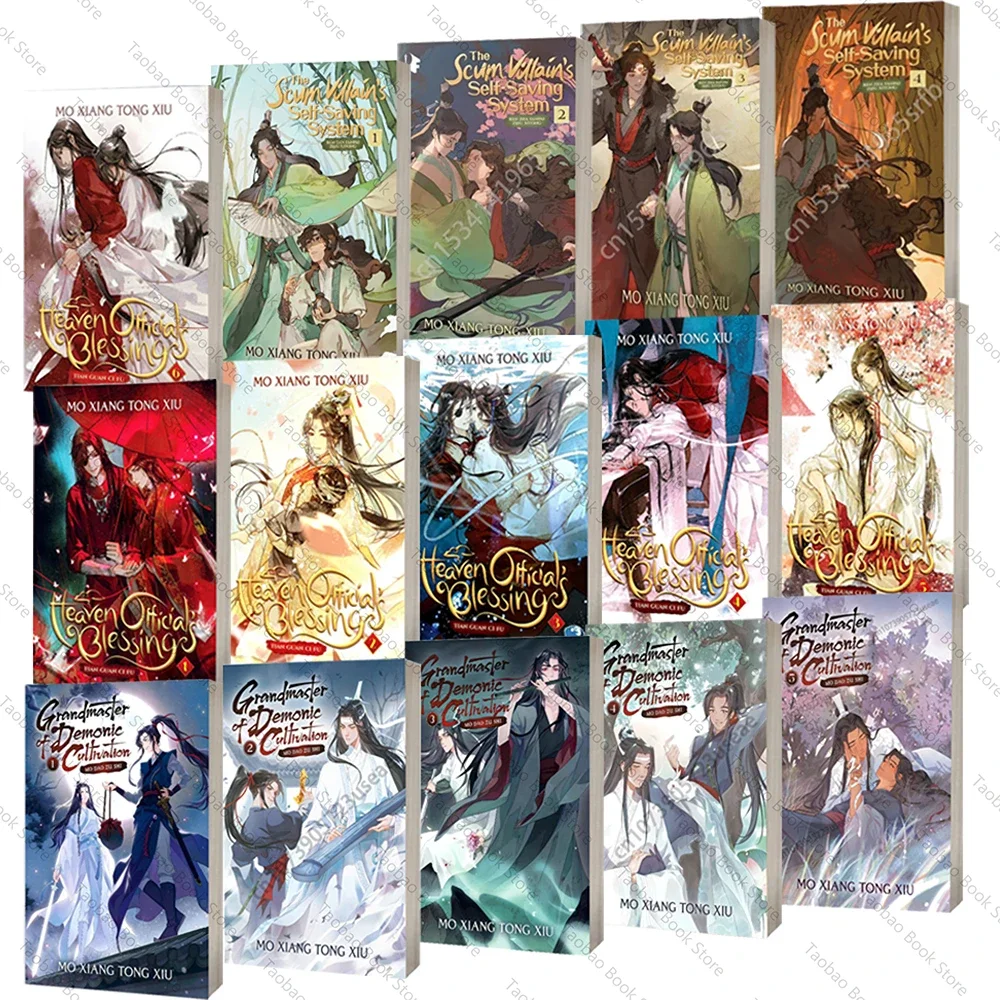 

Коллекция романов Mo Xiang Tong Xiu Heaven Official's Blessing Tian Guan Ci Fu Mo Dao Zu Shi Ren Zha Fanpai BL Fiction Book MXTX