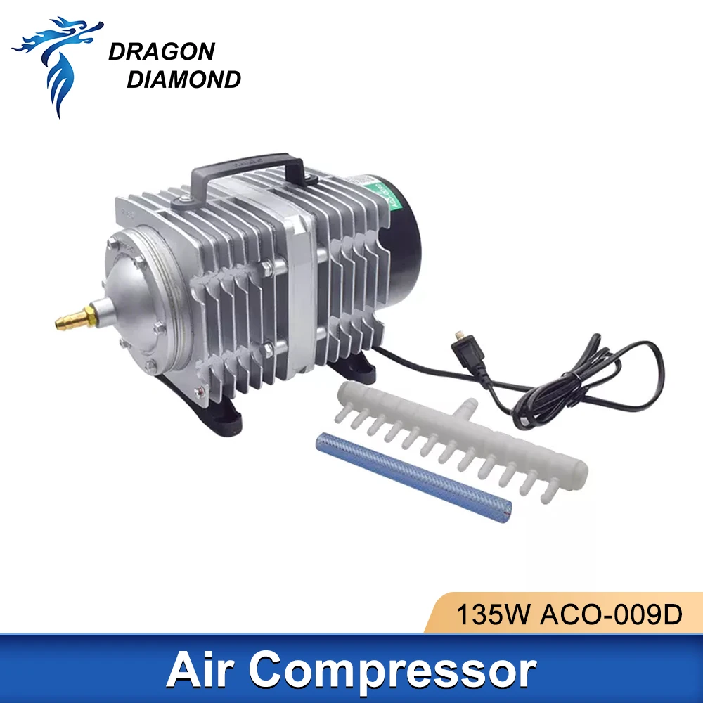 

135W Air Compressor 220V Electrical Magnetic Air Pump ACO-009D For Co2 Laser Engraving Cutting Machine