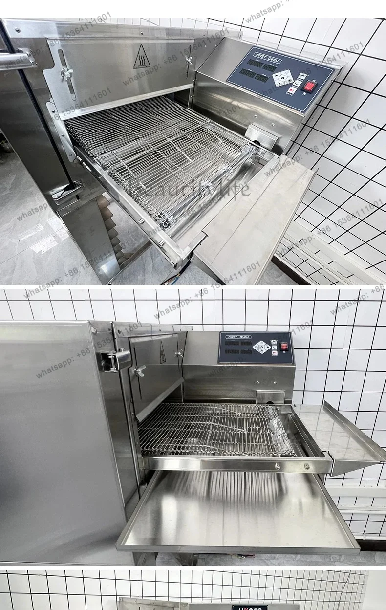 Hot P15 Pizza Oven Commercial Chain Hot Air Circulation Oven Tracked Burger Electric Oven