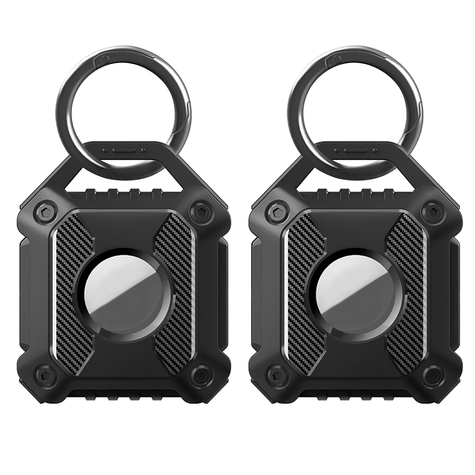 2 stücke abdeckung gps tracker ip67 wasserdichte kratz feste schutzhülle mit schlüssel ring gepäck tasche tpu halter fit für airtag