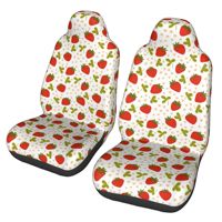 strawberry pattern 2pcs Print Car Seat Covers for Women and Men, Universal Auto Front Seat Protector Fits for Car, SUV Sedan,