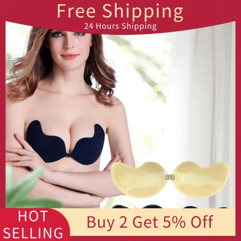 

Invisible Bra Push Up Chest Paste Sexy Breast Pasty Invisible NuBra Mango Silicone Chest Sticker For Women Strapless Bra