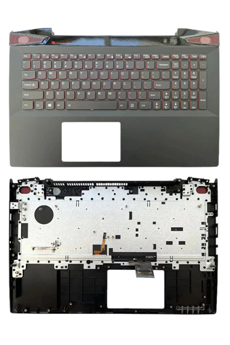 Imagem -03 - para Lenovo Y50 Y5070 Y5080 Y50p-70 Palmar Inferior Case Teclado Capa Superior Inferior Escudo