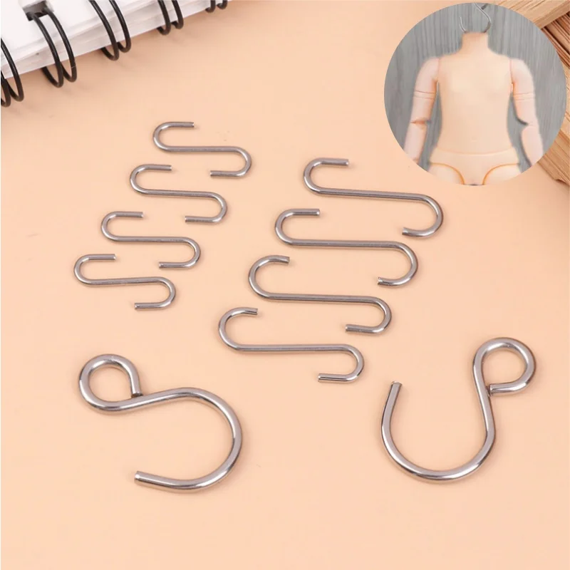 5PCS/SET 1/3 1/4 1/6 1/8 BJD S hook for BJD/SD Doll Hands, Feet, Head Connection Hooks Doll Accessories