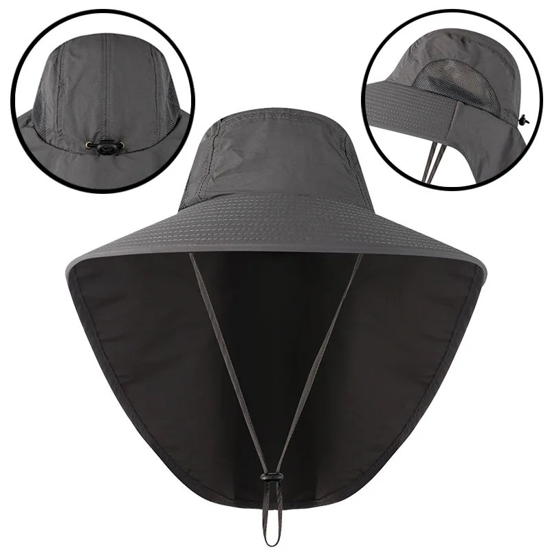 

Outdoor fisherman hat Men and women summer sunscreen quick-drying hat UV shade breathable