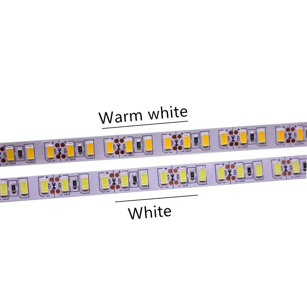 Super jasny SMD 5730 pasek światła DC 12V 120 diod LED 60 diod/m jasne niż 5630 neutralny biały 4000K Fita taśma diodowa lampka biała