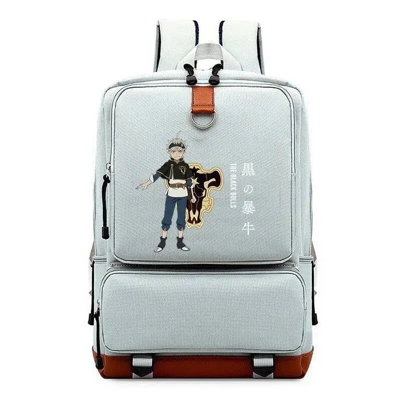 

Anime Game Breathable Mesh Blue Grey Red Purple Teal Black Clover Teens School Bags Backpacks