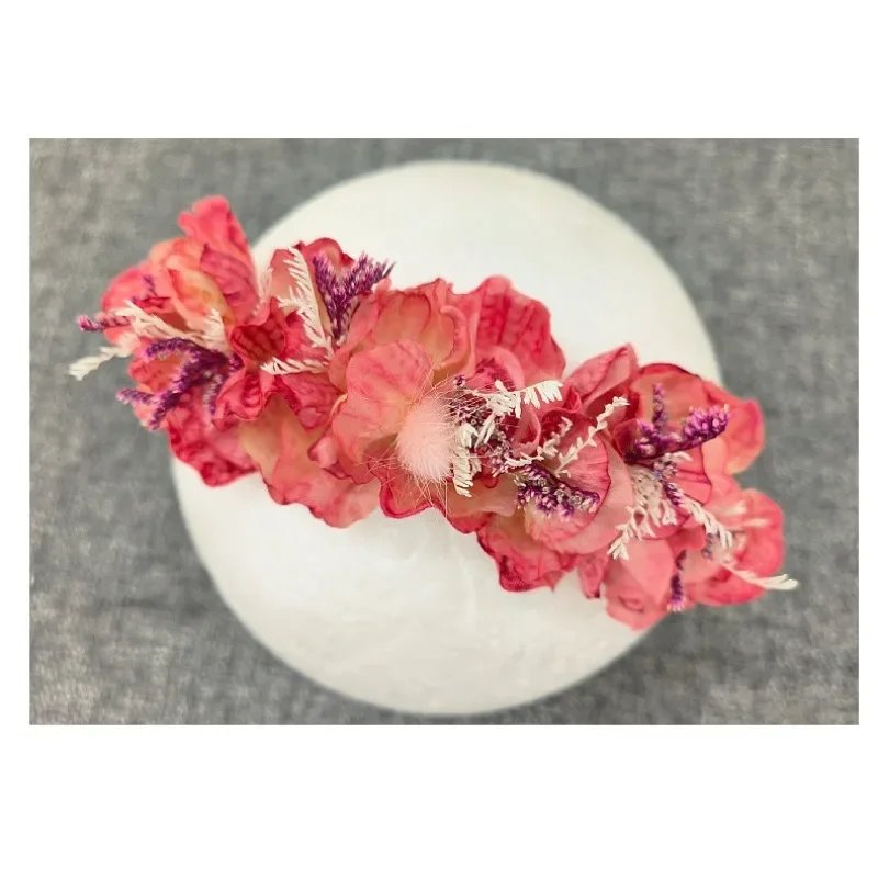 Rekwizyty do sesji noworodkowej Opaska do włosów z kwiatami dla niemowląt Pełnia księżyca Nakrycie głowy do zdjęć niemowlęcych Ręcznie robiona opaska do włosów do studia