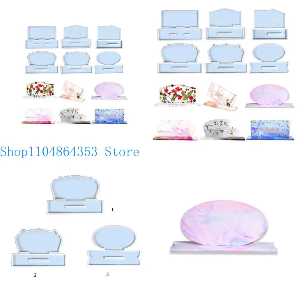 

652F круглая форма с набором держателя подставки, фотомолочные украшения для плесени