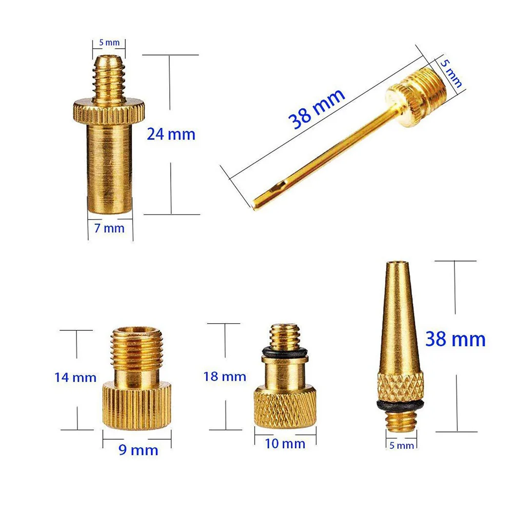 Convertidor de bicicleta de cobre, adaptador de bicicleta de montaña, herramientas de bomba de tubo para válvula de bicicleta, herramienta de tubo de bicicleta, 10 Uds.