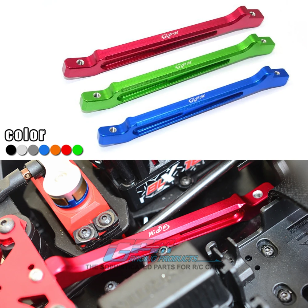 

GPM For ARRMA 1/8 Kraton Notorious Outcast Typhon SENTON 6S Upgrade Accessories Metal Aluminum Front Chassis Brace Rod ARA320555