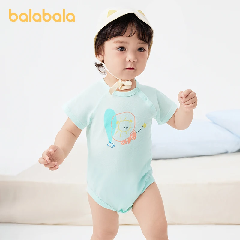 Balabala Newborn Baby Rompers Baby Onesies Rompers Set of Two Antibacterial 2024 Spring/Summer Collection New Design