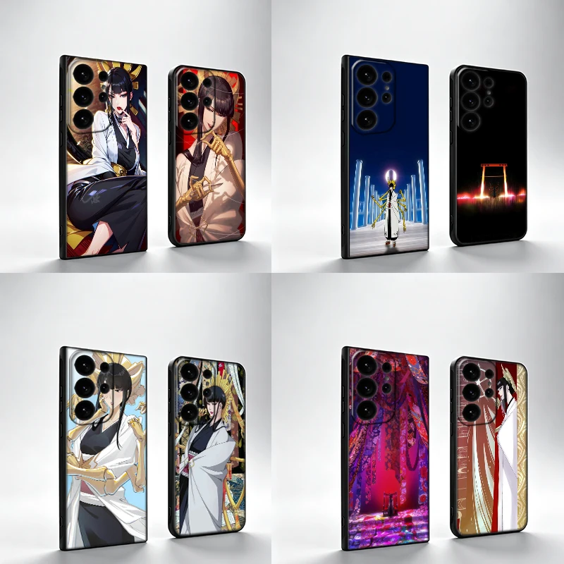 Senjumaru Shutara Phone Case For Samsung S25Edge S26FE Galaxy S22 S25 S24 S26 Ultra S21 S23 S20 Plus Cover Black Shell Coque