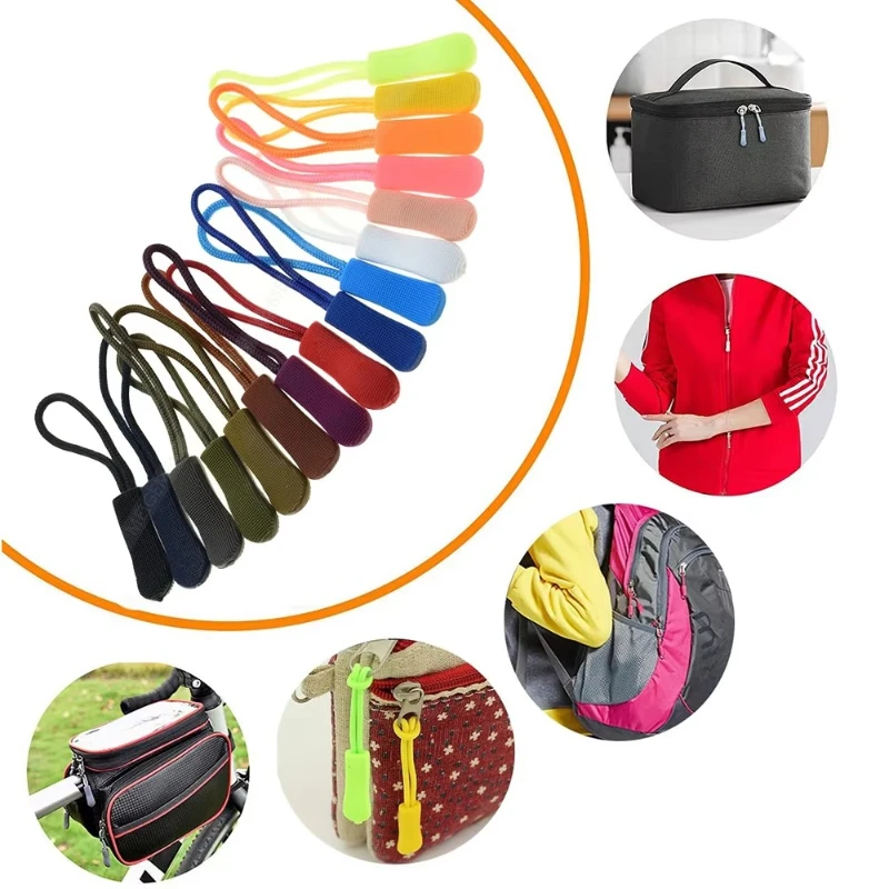 10/20 Stück Reißverschluss-Zugband, Abnehmbares Reißverschluss-Zugband für Kleidung, Daunenjacken-Anhänger, Taschen-Reißverschluss, Nähzubehör