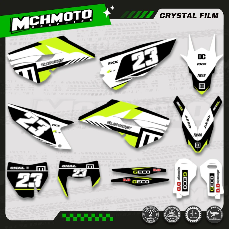 

MCHMFG Motorcycle Custom Graphic Decal Sticker Kits for Husqvarna TE FE 125 250 350 450 TE250 2014 2015 2016 TC FC 2014 2015